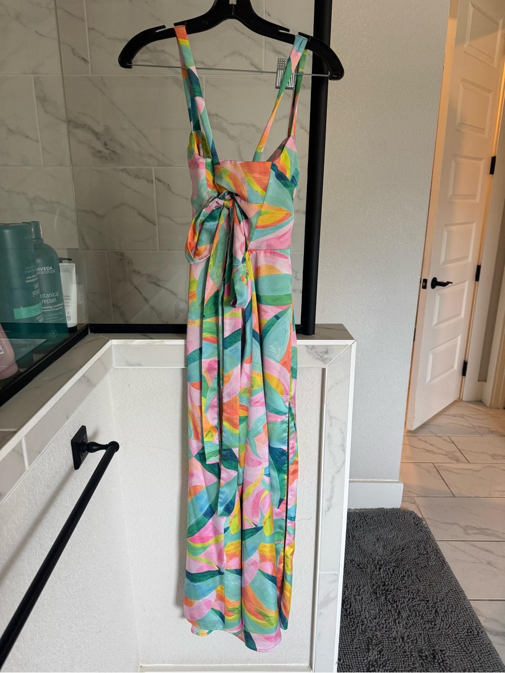 Show Me Your MuMu Pastel Multicolor Midi Dress - Picture 4 of 5